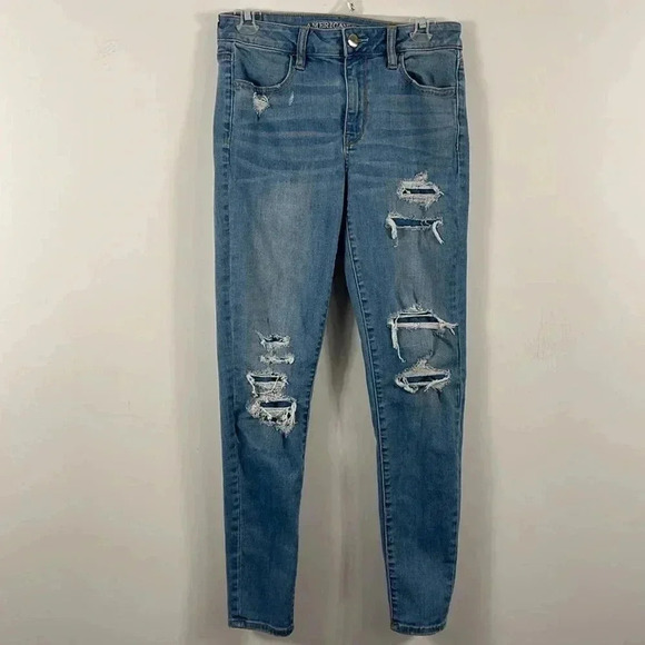 American Eagle high rise Jegging Jeans  6 - Picture 2 of 9